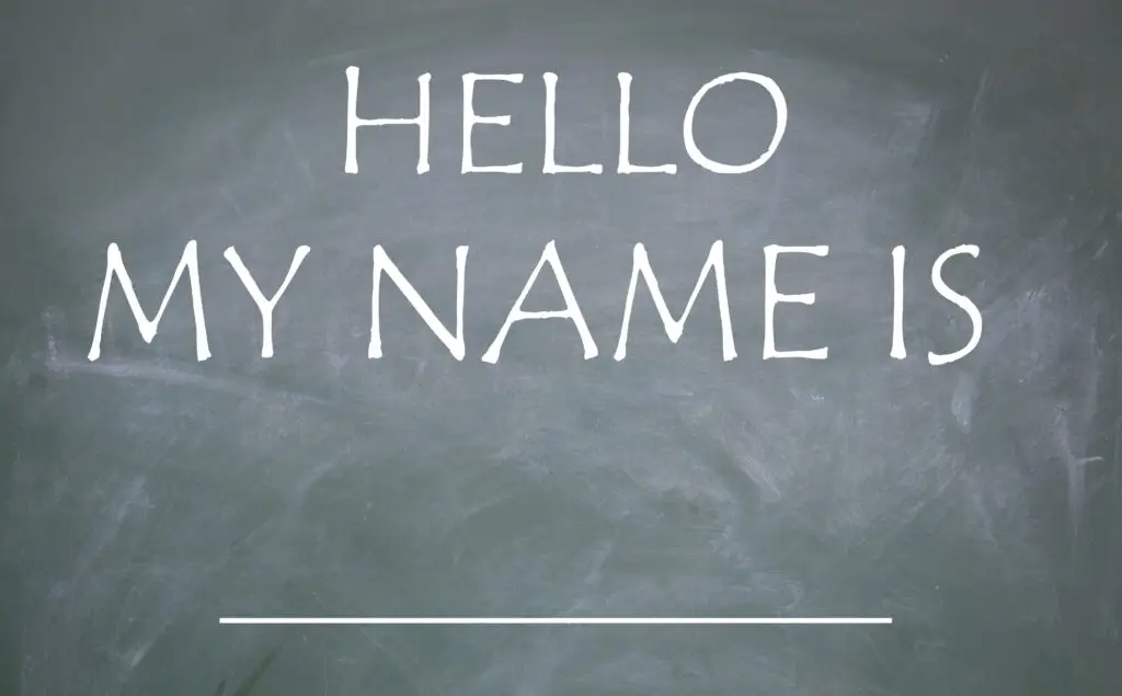 Hello my name is