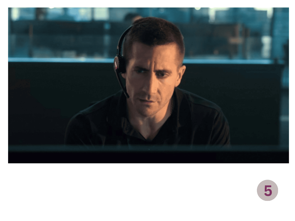 a man with a telephone headset on
