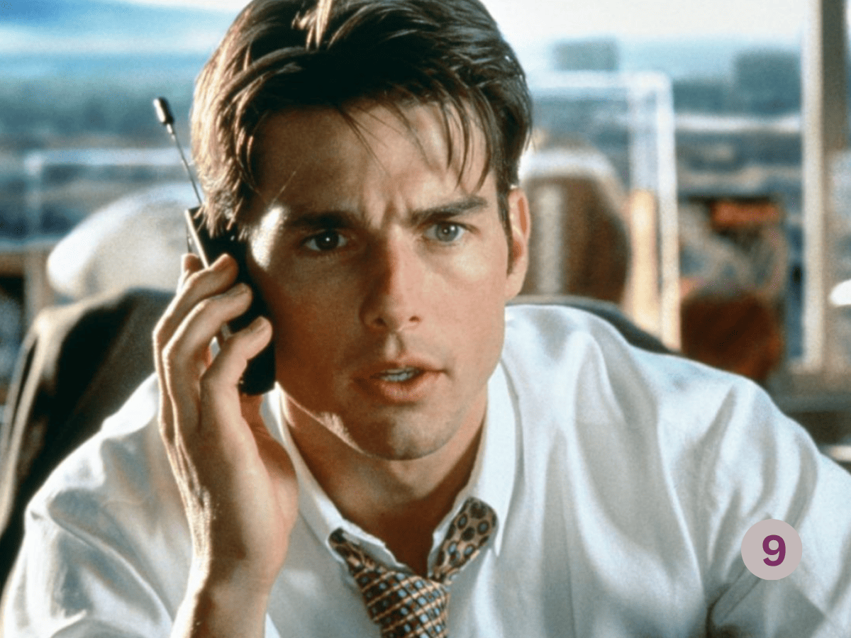 tom Cruise in Jerry Maguire